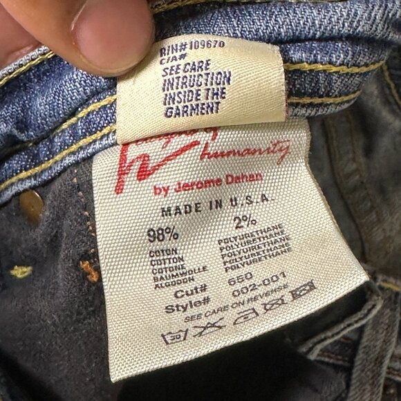 VTG Citizens of Humanity Denim Jean Pant Women 27 Y2K Indie Flared Western Boot - Picture 6 of 16